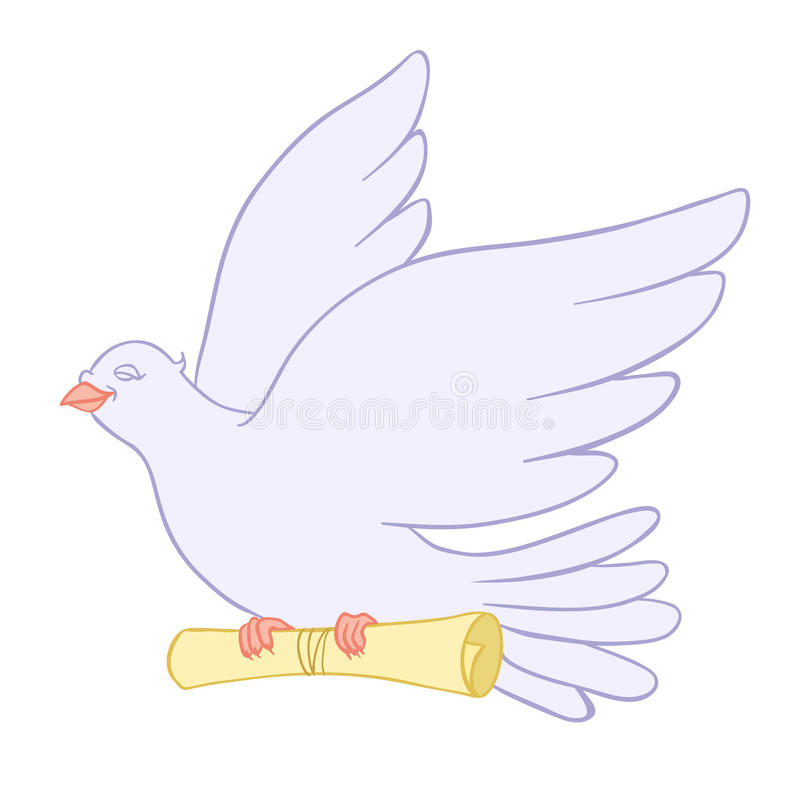signalez-l-oiseau-pigeon-de-courrier-illustration-de-vecteur-39441215